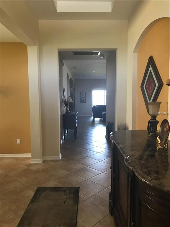 The foyer of the house