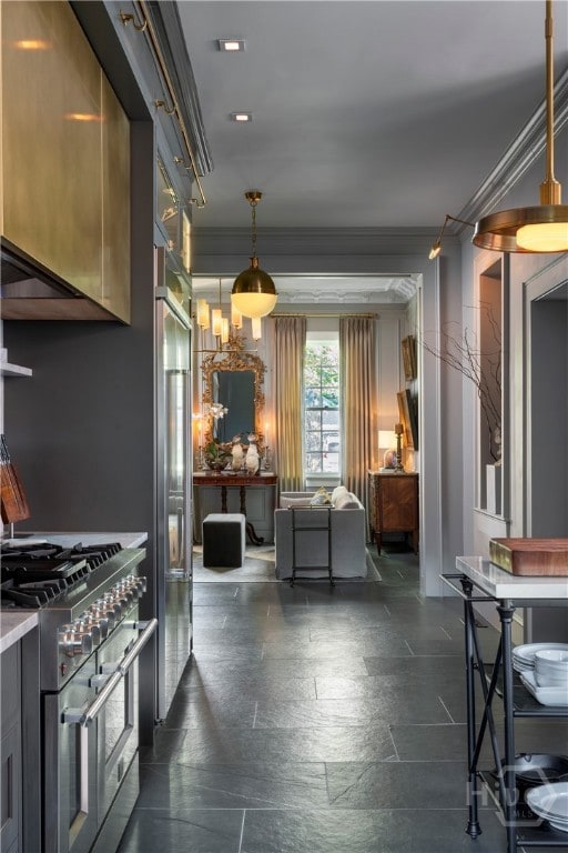 View of Keeping Room adjacent to Gourmet Kitchen