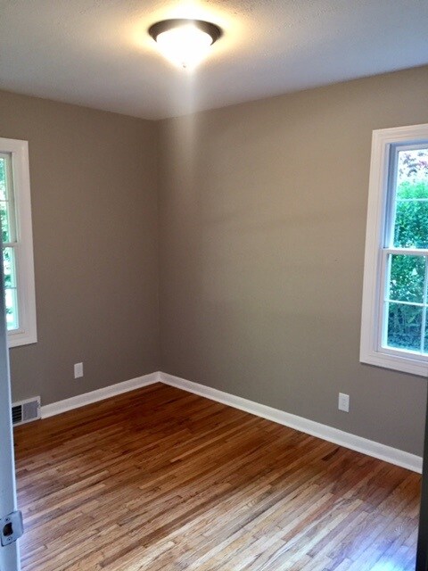 Nice hardwood floors, freshly painted