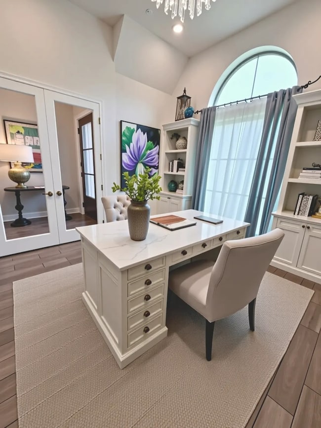 Virtual Staged front office off foyer