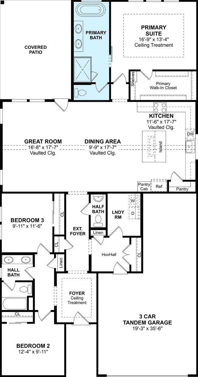 The Tacoma floor plan by K. Hovnanian Homes. 1st f