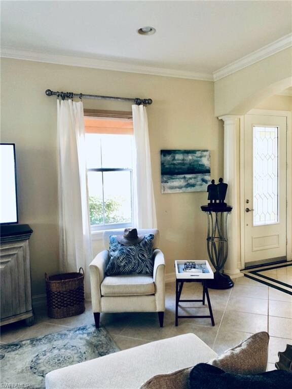 Foyer-Leisure Room w/ new window treatments