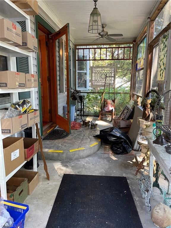 Screened front porch