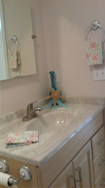 New vanity, tub and shower