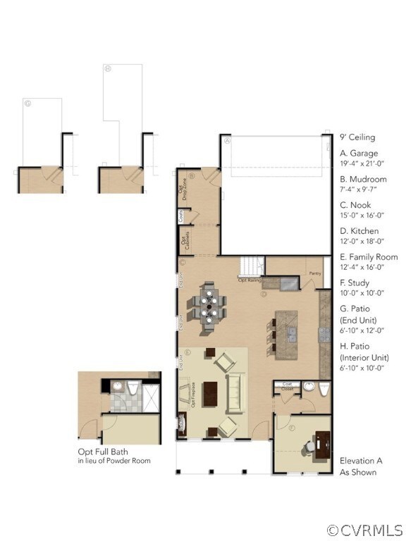 FIRST FLOOR - This home includes a fireplace in th