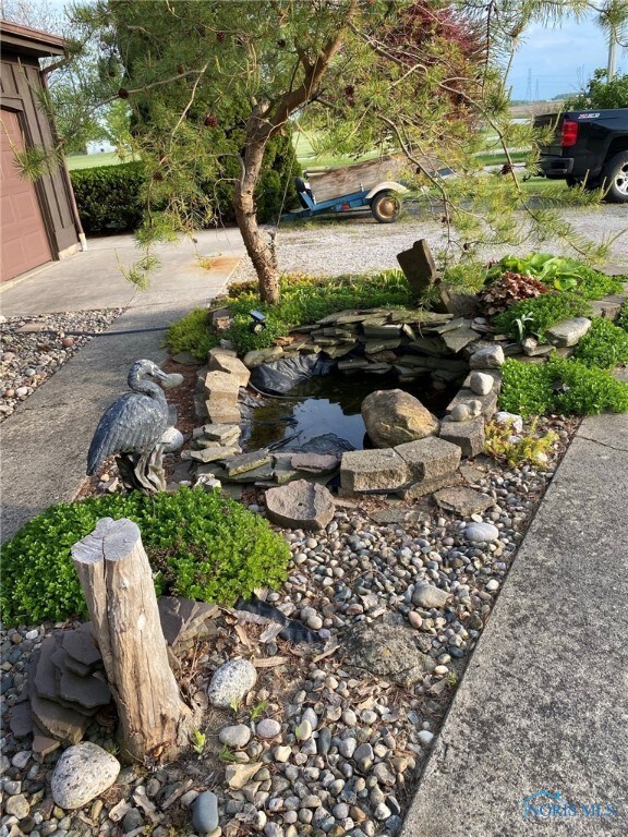 Outdoor fish pond.