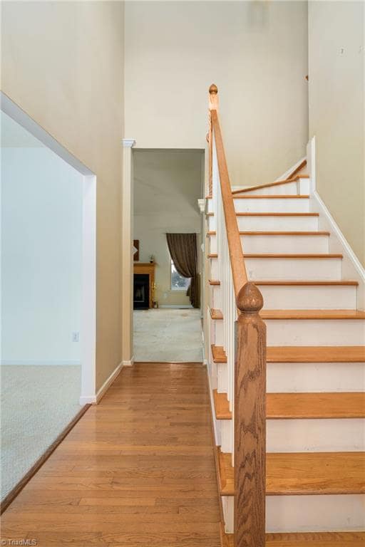 Front entry has hardwood floors