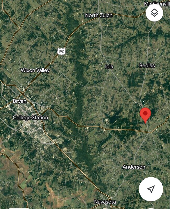 About 25 minutes to College Station