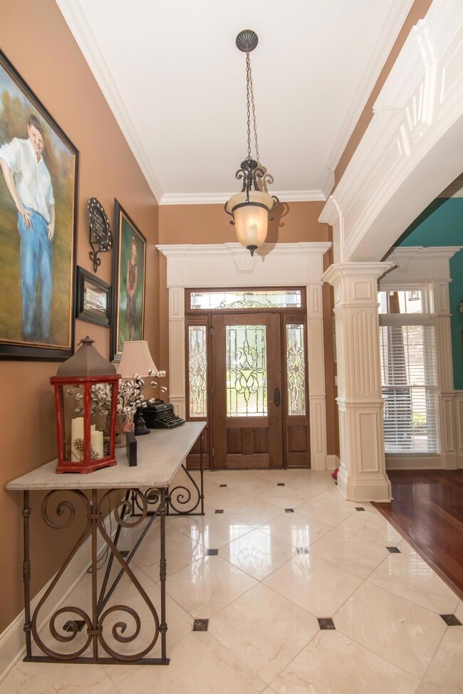 Marble foyer to welcome your guests.