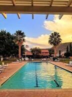 Clubhouse and Pool Sunset
