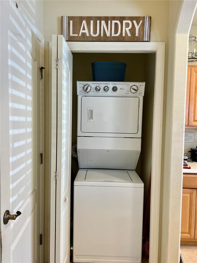 Laundry inside downstairs