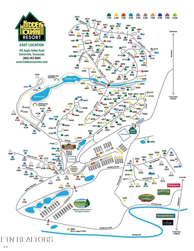 Hidden Mountain Resort Map