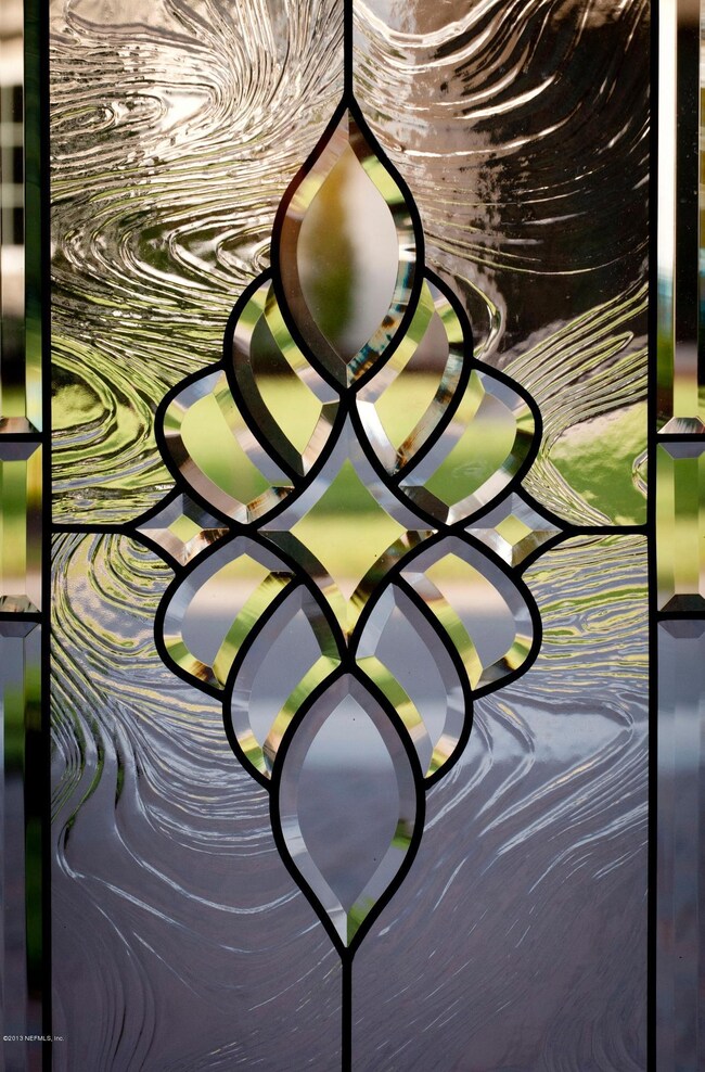 BEVELED GLASS ENTRY DOOR