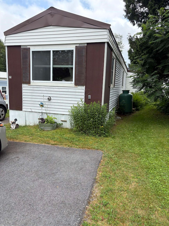 front of unit