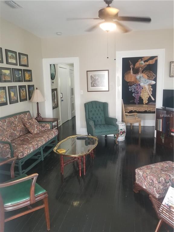 Living Room with Attached Office Alcove