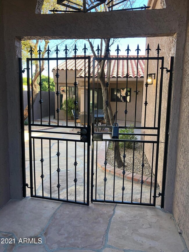 Entry to courtyard