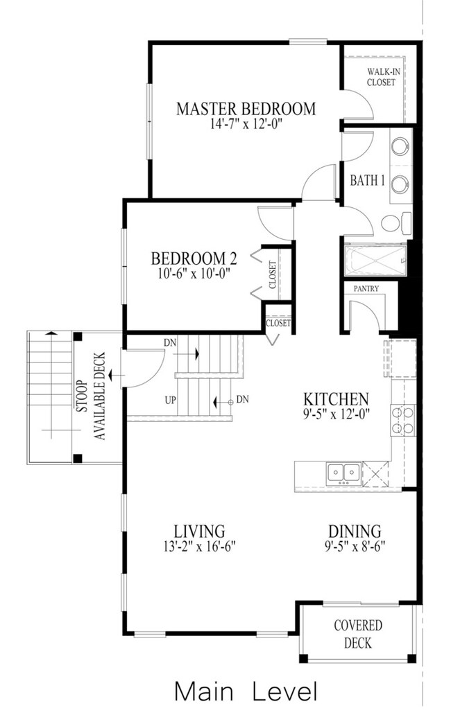 Floor plan layout- main level