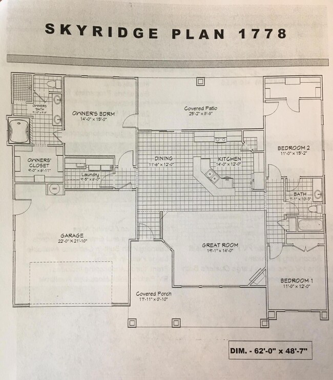 1778 Floor plan