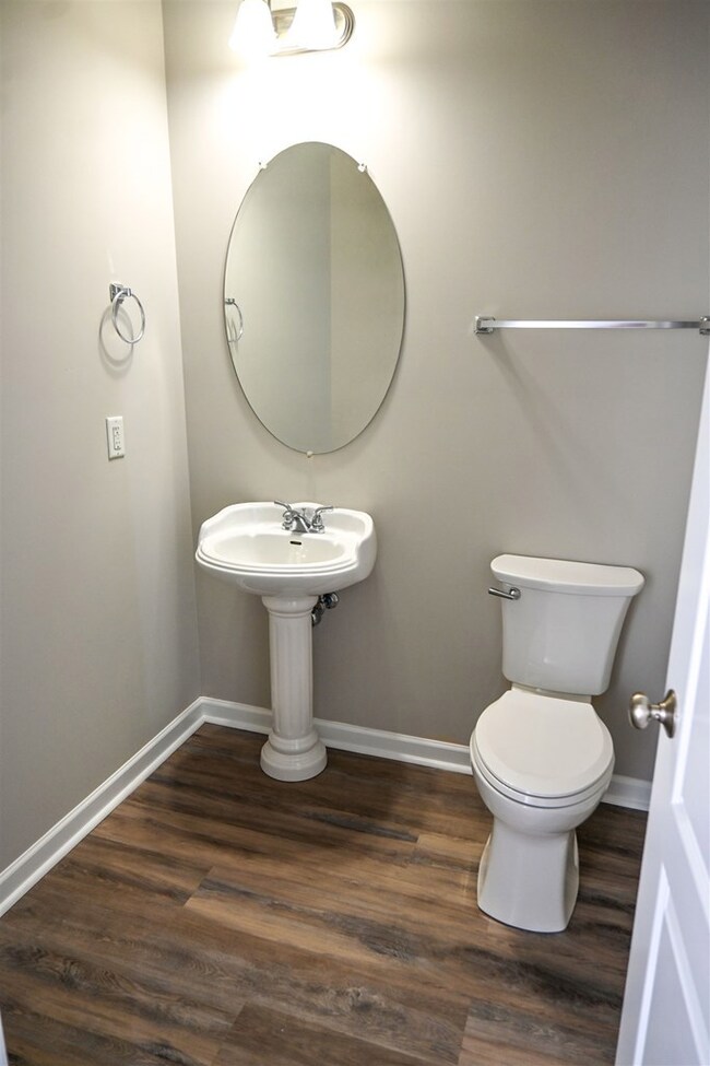 1/2 bath first floor hallway