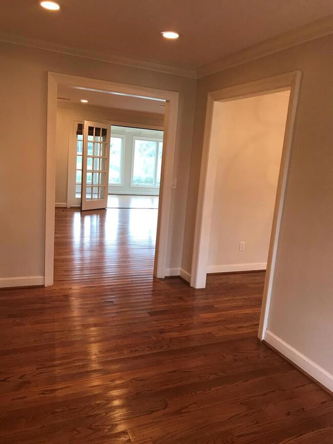 Newly painted rooms