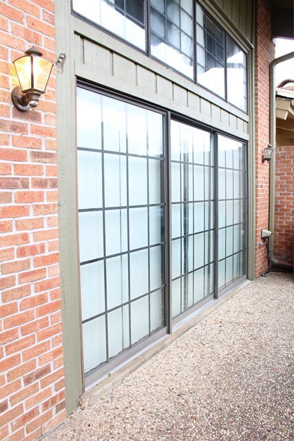 Windows across the front