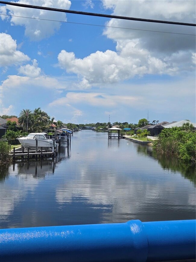 View of one canal in the community