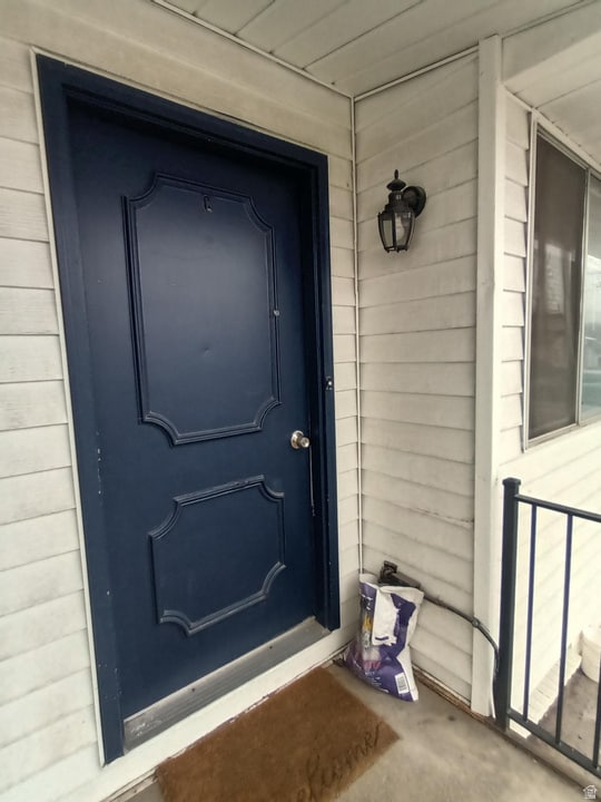 View of exterior entry