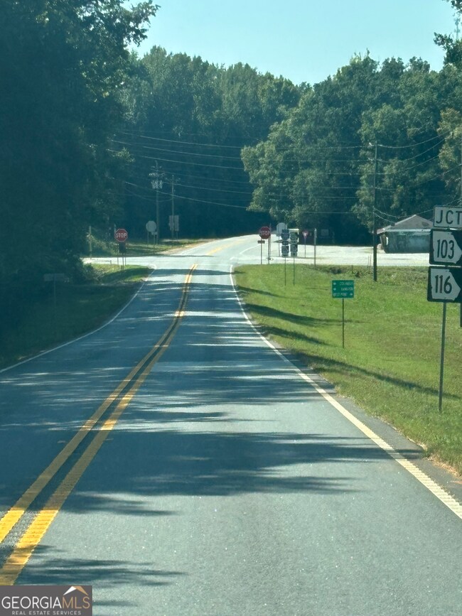 Looking south on 219 towards intersection of 103/116