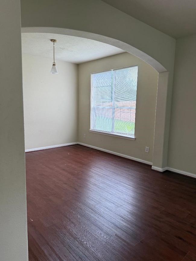 living and dinning with new floor