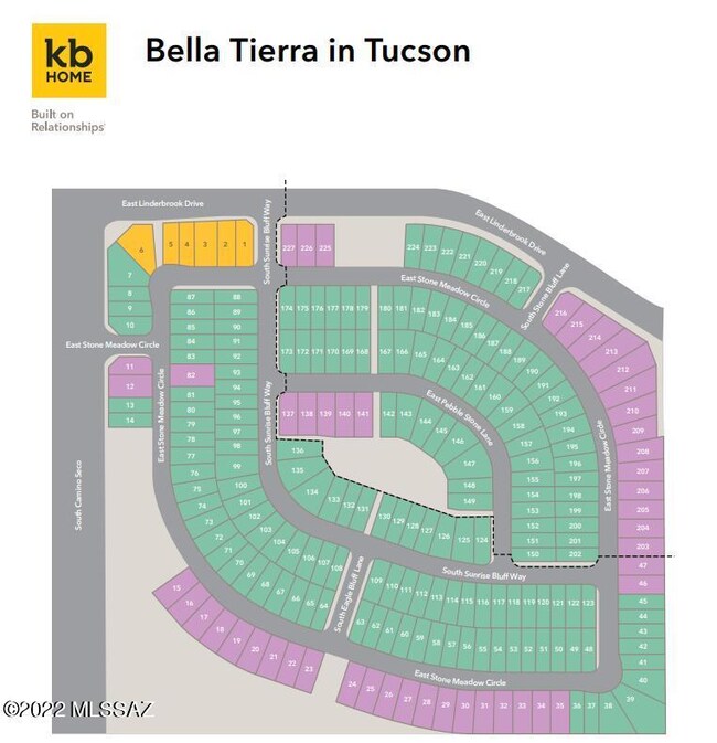 Bella Tierra Phase 1 Map