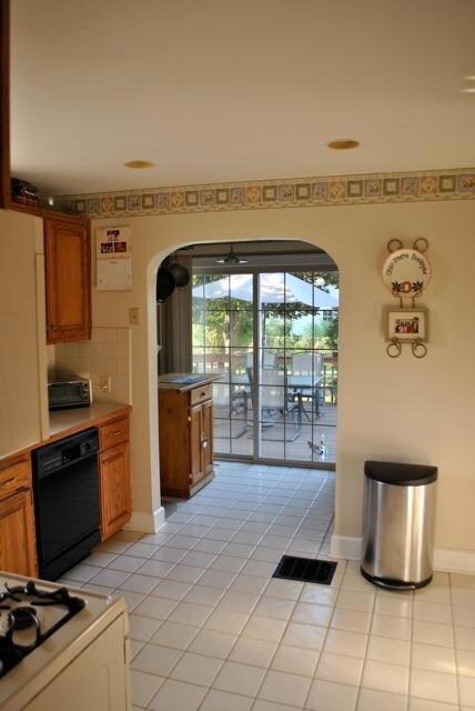 kitchen looking out back
