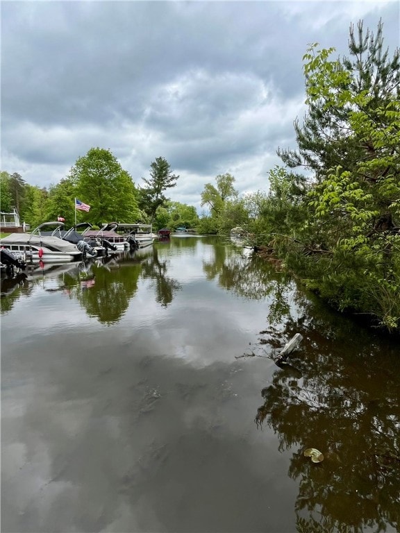 Canal with dock slip