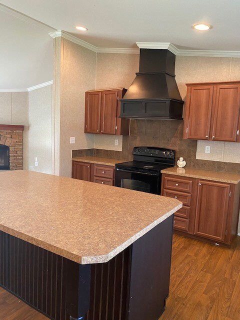 Electric stove stays