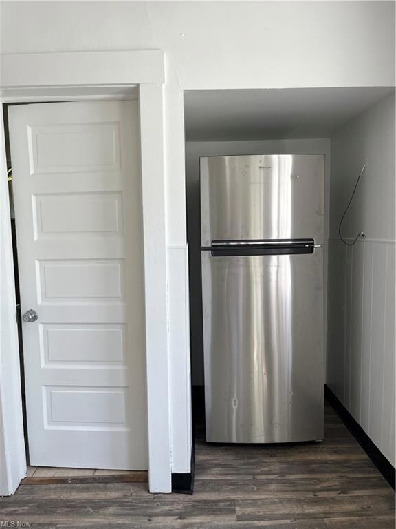 Kitchen with fridge