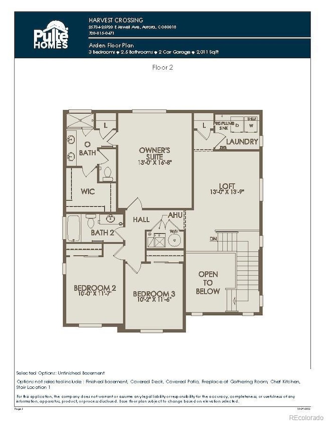 Second Level Floorplan