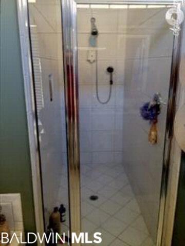 Large master walk-in shower.