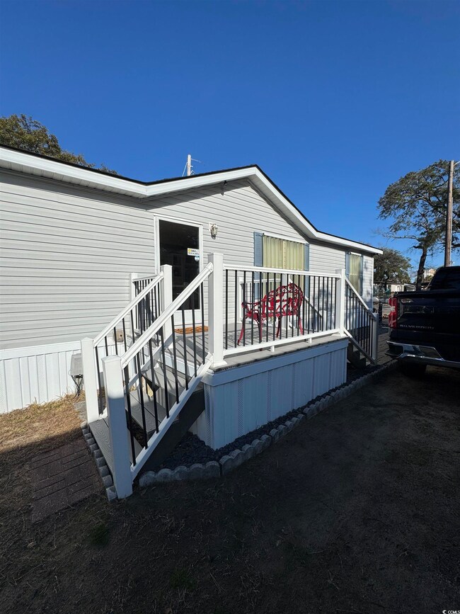 View of rear view of property
