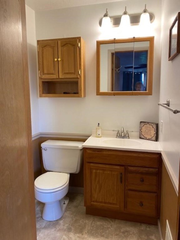 Powder room in master bedroom