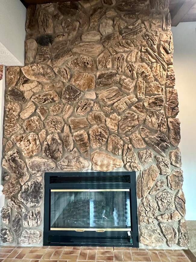 Stone Fireplace