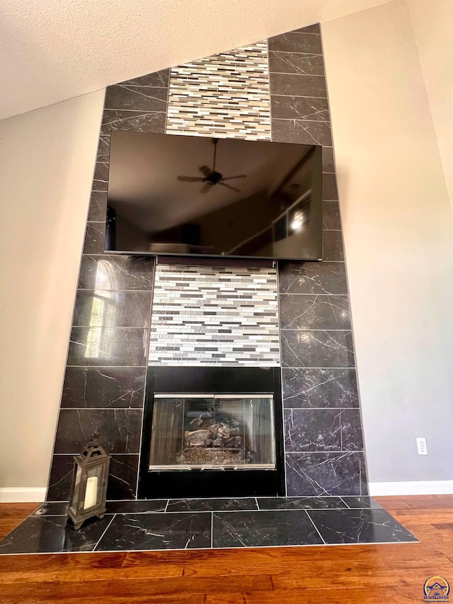 Stunning Fireplace Surround from Floor to Ceiling