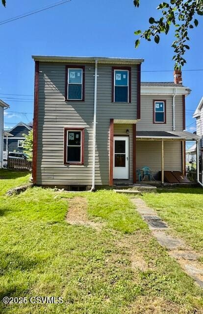 rear of home
