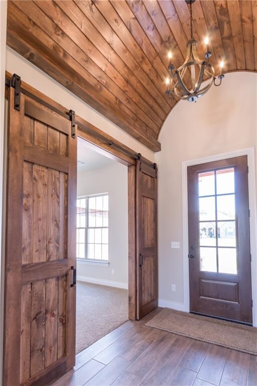 Awesome entry with barrel ceiling