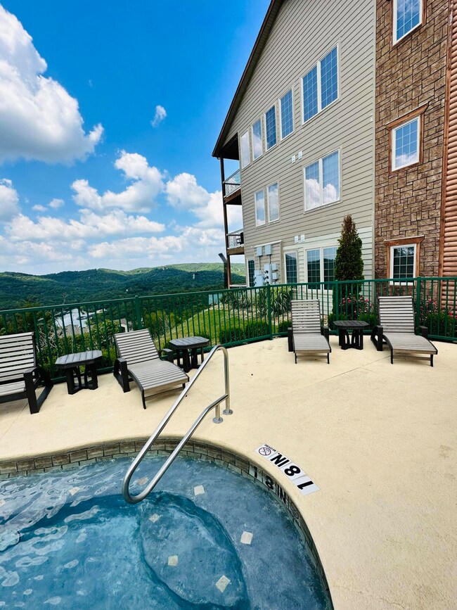 View of Lake and Deck from Pool Area