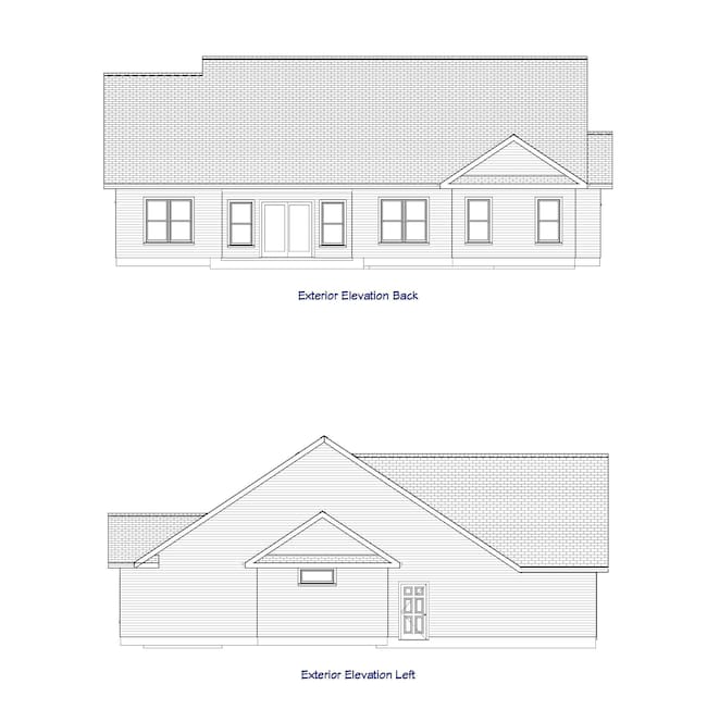 Rear & Side Elevations