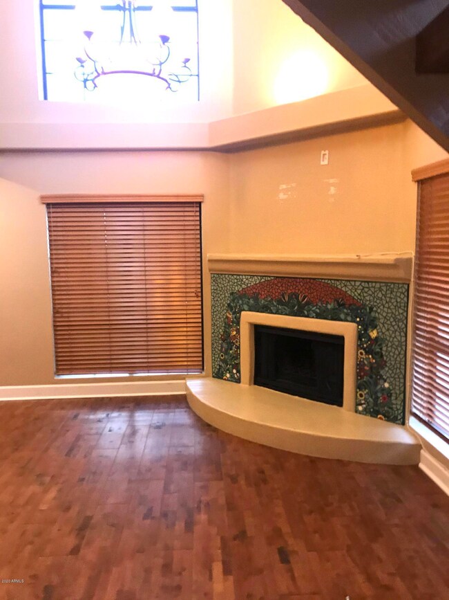 Cozy fireplace