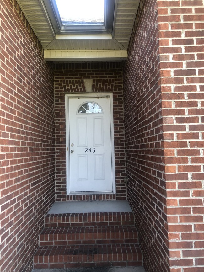 Front entrance to the house