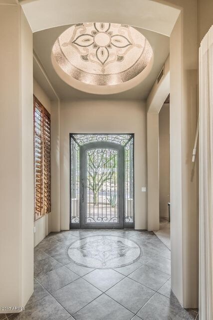 Lovely Lighted Recessed Entry Detail