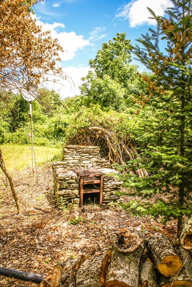 outdoor fireplace