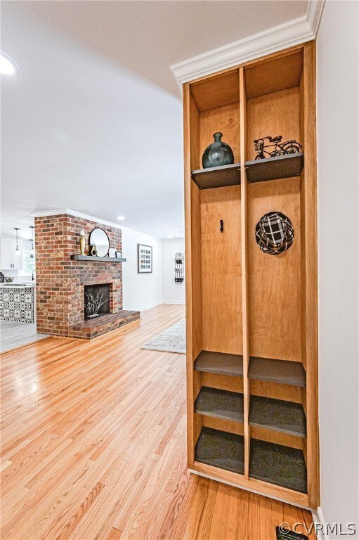 Entryway with drop zone