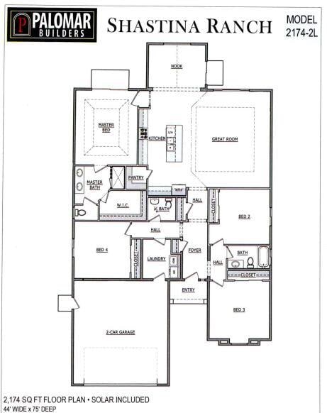 2174 Sq ft- Floor Plan